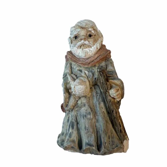 Vintage United Design Stone Critter Littles Noah Bible Figurine SCL-269 2” Used - Picture 1 of 6